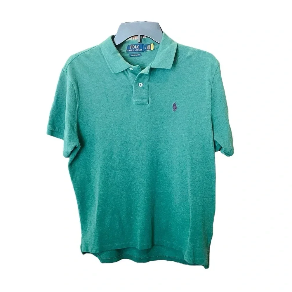 Polo Ralph Lauren men’s short sleeve cotton polo shirt SZ L forest green